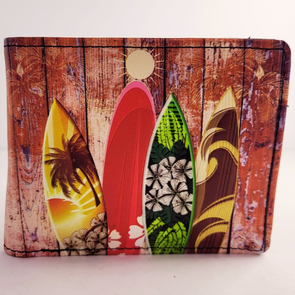 SHAGWEAR Surf's Up Surfboards Wallet NWT